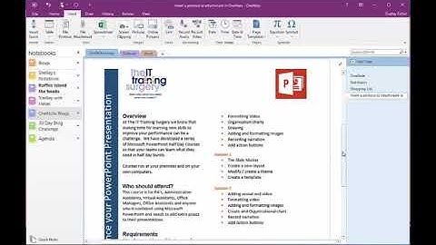 Insert Attachment or Printout in OneNote