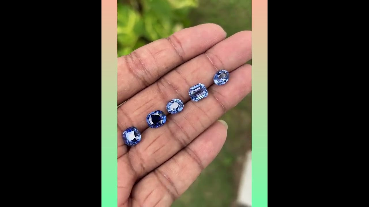 Natural Blue Sapphire Gemstone Lot Unheated.