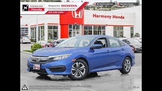 2017 Honda Civic Lx Sedan - Harmony Honda - Blue - U5745 - Kelowna, Bc