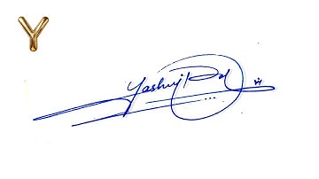 Yashvi name signature style | Yashvi name signature | Letter Ysignature style | Y signature