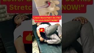 Lower Back Pain? Do This Stretch RIGHT NOW!. “Doctors Won’t Tell You This Sciatica Trick 🤫”#shorts