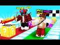 I SECRETLY Cheated In A EXTREME Lucky Block Race... (ROBLOX BEDWARS)