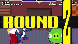 mugen request yoshi and homer simpson vs minion pig and sonic