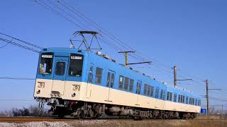 上信電鉄250形+1000形デハ252+クハ1301 下仁田行 佐野のわたし～根小屋通過【4K HDR】