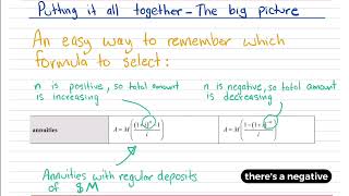 Year 12 General Maths - Linking recurrence relations and annuity formulas
