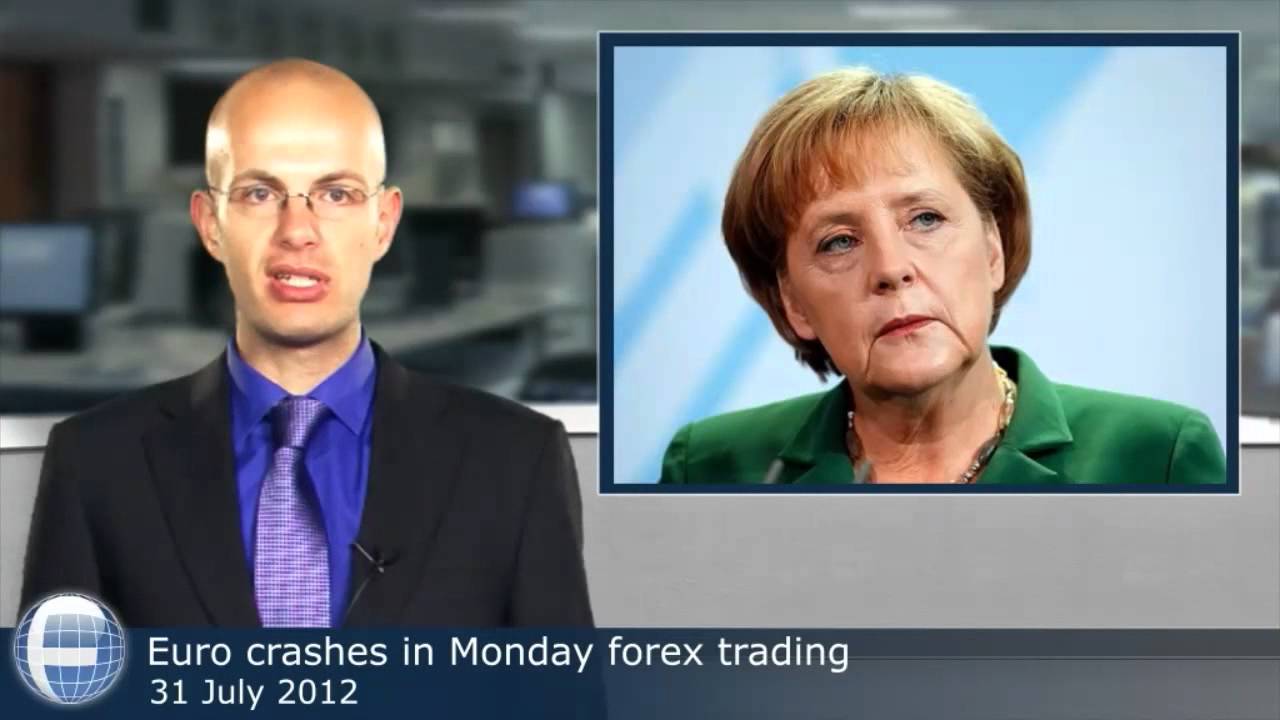 Euro crashes in Monday forex trading