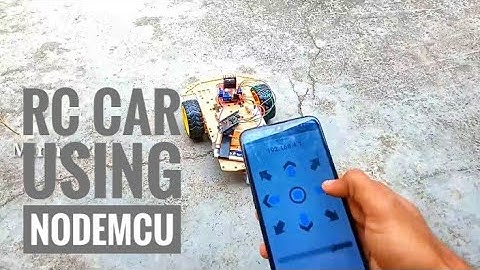 nodemcu based RC car | controlling nodemcu wirelessly | Remote controlled car | esp8266 | motordrive
