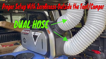 Zerobreeze Mark 2 - Dual Hose Setup Outside The Tent