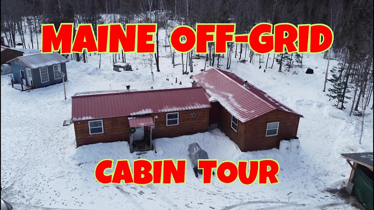 Connected Amish Cabin Off Grid Tour | Shed to Cabin | Off-Grid in Maine
