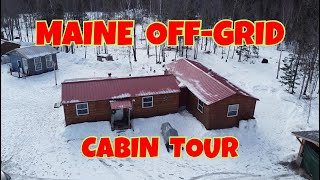 Connected Amish Cabin Off Grid Tour | Shed to Cabin | OffGrid in Maine