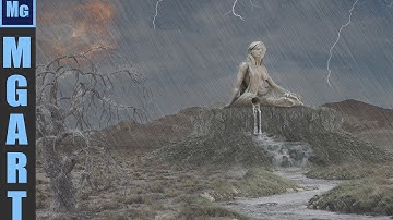 Kvinna Statue - Photoshop Speed Art