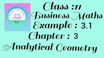 11th Std TN Business Maths Chapter : 3 Example - 3.1