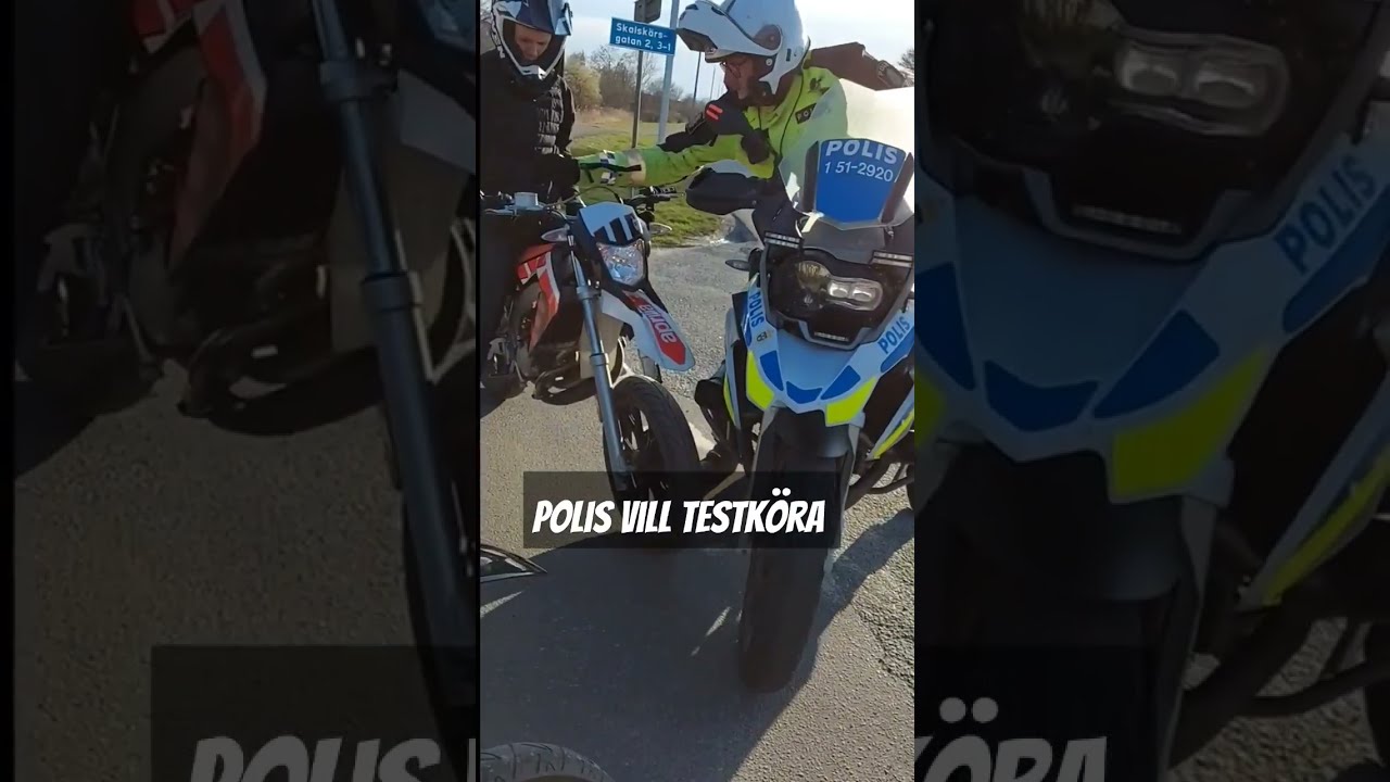 Polis Vill Testk Ra Trimmad Cross Polisen Sverige F Rdig Foryou Roligt Kul Moppe V G