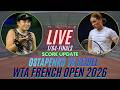 Jelena Ostapenko Vs Ella Seidel | 1/64-Finals | WTA French Open 2026 | Live Score Update