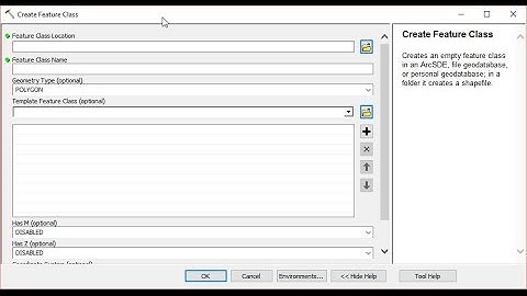 ArcGIS 10.2 - Create Feature Class - Create New Shapefile in ArcMap