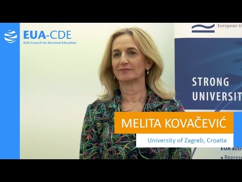 EUA-CDE (Council for Doctoral Education) - Melita Kovačević, University of Zaghreb (Croatia)