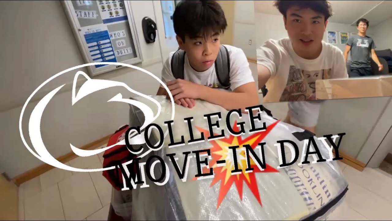 College Move in day + Room tour Penn State University YouTube