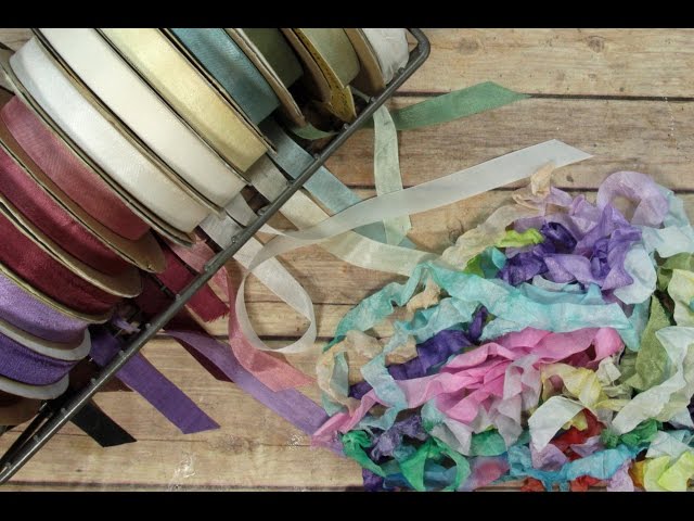 How I Color, Crinkle, & Store Seam Binding 