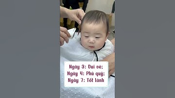 Nên chọn ngày nào để cắt tóc máu cho con