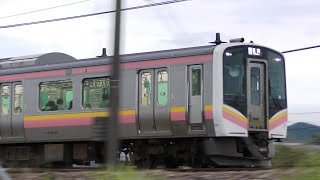 E129系A+B6連452M【4K】信越本線上り