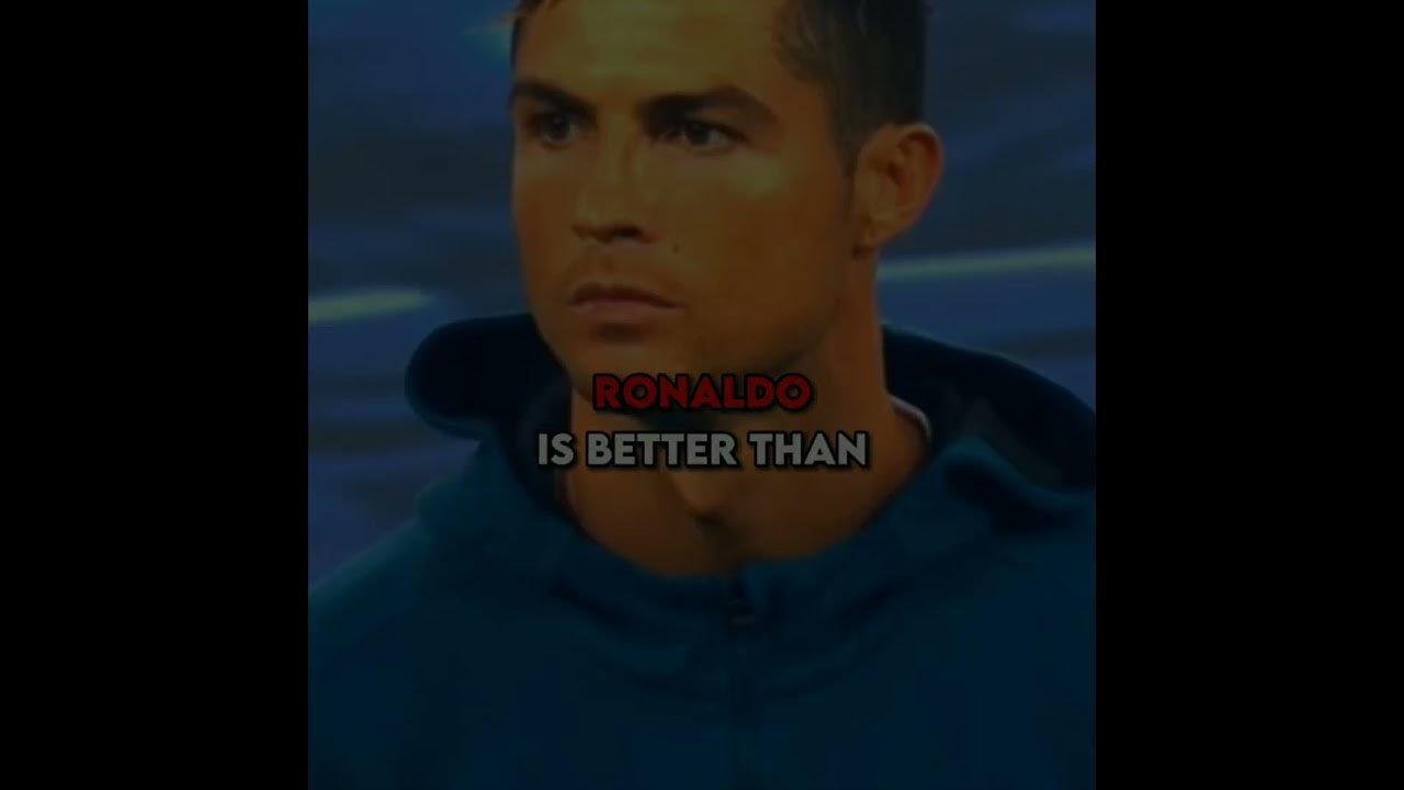 The real reason why ronaldo is better than Messi😂