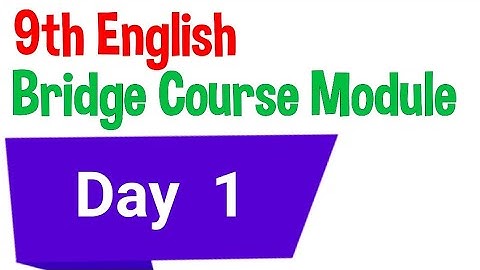 9th English Bridge Course Module, Day 1, Topic - Present tense, page number 27 - 30