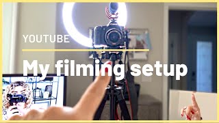 YOUTUBE| MY FILMING SETUP- CANON CAMERA, RING LIGHTS, LENS, EDITING SOFTWARE, AND FILMING ROOM TOUR screenshot 5