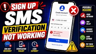 Sign Up SMS Verification Not Working