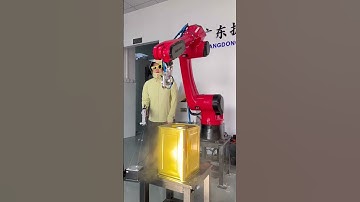 Program-free spraying robot.#industrial #welding #robot #spraying #stamping #machine