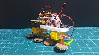 How to Make Bluetooth Controlled Walking Robot using Arduino