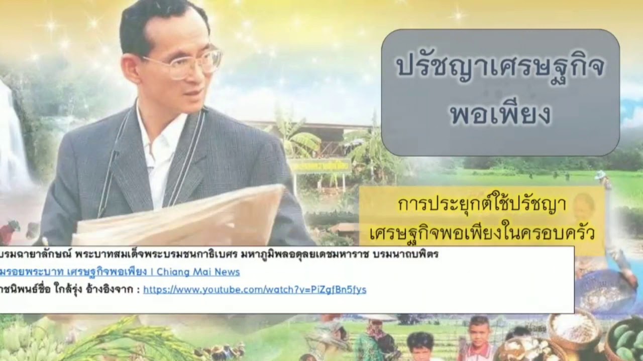 การประยุกต์ใช้ปรัชญาเศรษฐกิจพอเพียงในครอบครัว