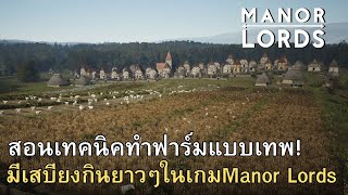 Manor Lords : สอนเทคนิคการทำฟาร์มแบบเทพ มีเสบียงกินยาวๆ