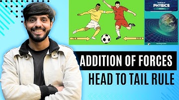 Addition of forces | Head to Tail Rule | Physics Class 9th | Addition of Vectors