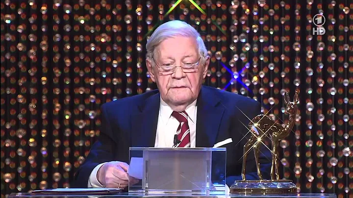 Bambi 2011 -  Altbundeskanzler Helmut Schmidt unglaubliche Rede HD