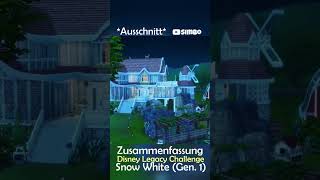 Die Geschichte unserer Snow White  *Ausschnitt* 8 #Disney #SnowWhite #Schneewittchen #Sims4 #shorts