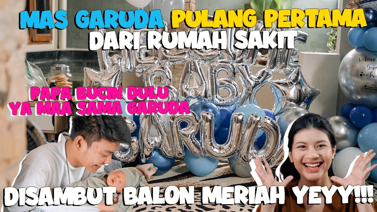 PULANG DI HARI PERTAMA MAS GARUDA - DISAMBUT BALON BALON LUCU!