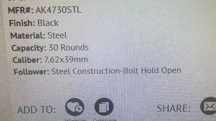 Deal Alert!   Bolt Hold Open Croatian Ak Mags