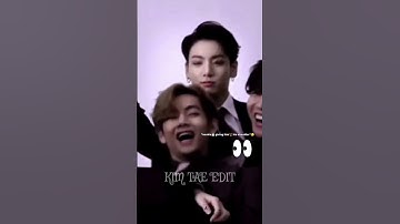 Taehyung🐻 suddenly change his reaction😨😰 for kookie🐰#bts #shorts