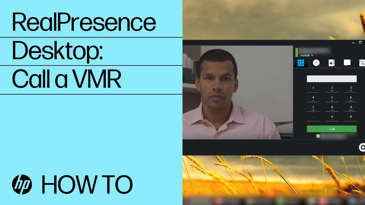 RealPresence Desktop: How to call a VMR | HP Support