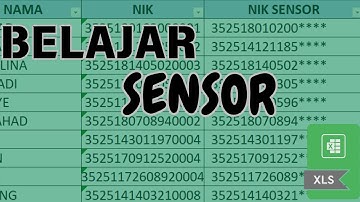 Cara Sensor Digit Terakhir Nomor HP Atau NIK di Excel #008 #exceltips