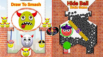 HIDE BALL brain teaser 🆚 Draw to smash (rescue the doge) Gameplay part 40