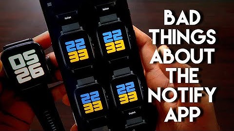 Bad things about the #Notify App for the Amazfit Watches.