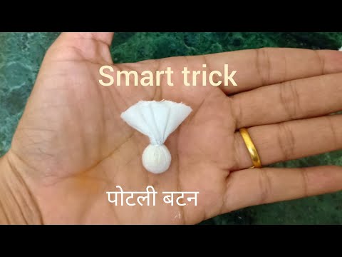 Potli buttons making Smart trick diy.