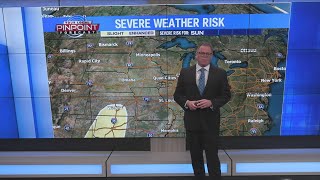 Severe t'storm chances return next week