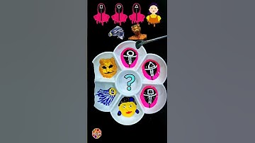 Mixing Colors🎨Squid Games 2 #colormixing #squidgame #paintmixing #art #relaxing #shortsvideo