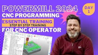 Delcam Powermill 2024 step by step essential Training For beginners Part-1 | Powermill tutorials
