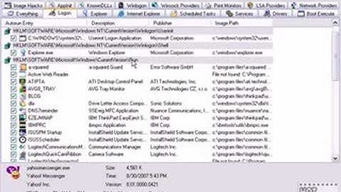 Speed up Windows using Autoruns