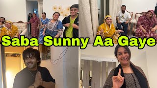 Saba aur Sunny aa gaye| Living area dekh ke dil khush ho gaya ❤️😍 | Shoaib ibrahim | vlog