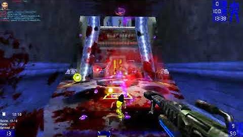 UT99 DM - FRACTAL the most chaotic map online gameplay