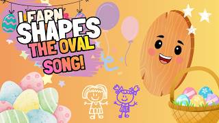 Learn Oval Shape for Kids | Oval Song 🥚 Long &amp; Round Shape | Shapes for Toddlers by CleverCubs